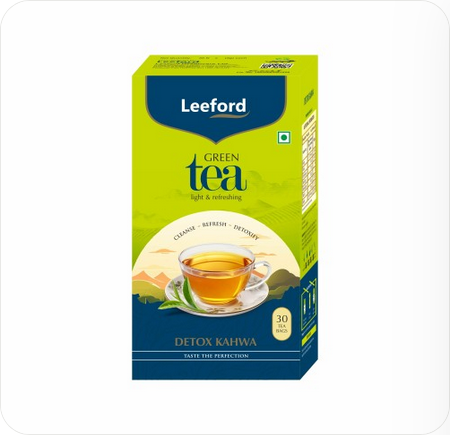 Leeford Herbal Infusion Detox Desi Kahwa Green Tea